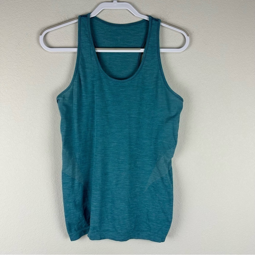 Sweaty Betty Blue Seamless Racerback Athletic Athleisure Tank Top Size Large 12